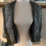 Banana Republic Grey Cropped Wrap 3/4 Sleeve Jacket Photo 4