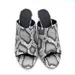 Vince Heath-B Sahara Leather Mule Sandals Snake Skin NWT/NIB Photo 3