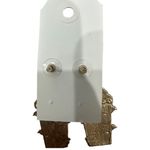 Holiday Time Festive Latte Earrings Goldtone Christmas Jewelry Red Photo 1