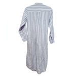 frame denim FRAME STRIPED BLUE WHITE LONG LINEN DRESS XXS Photo 7