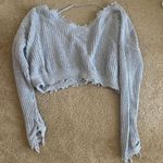 Forever 21 Gray Cropped Sweater  Photo 0