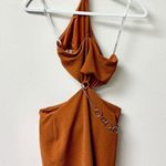 Lovers + Friends  Kiana One Shoulder Cut-Out Mini Dress Copper Women's Size S Photo 3