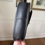 Coach Vintage 90s Crescent Saddle Bag Black Leather Brass 9988 Photo 7