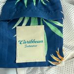 Caribbean Swimwear Men’s Tropical Parrot Print Swim Trunks Blue Size XL Photo 4