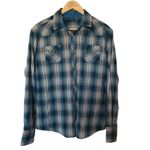 Kuhl ✨ Pearl Snap Shirt Womens Large Plaid Long Sleeve Outdoor Hiking Western ✨ Photo 3