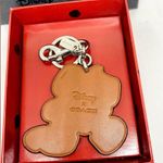 Coach Boxed Disney Minnie mouse Leather keychain In Pink Photo 1