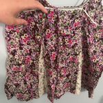 American Eagle  Outfitters Floral & Lace Panel Tank Top Women's Size Medium Thin Straps Photo 5