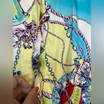 George Simonton Womens Jacket Large Nautical Bahamas Vacation Beach Travel Maps Blue Photo 7