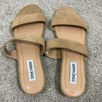 Steve Madden Size 7.5 Tan Beige Lacole Two Strap Slide Sandals Photo 1