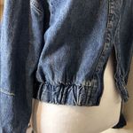 ZARA Denim Bomber Jacket | Small | Blue Jean Retro Streetwear Photo 6