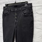 MOTHER Jeans Pixie Swooner Skimp Black Women’s Size 30 Skinny Leg Button Fly Photo 2