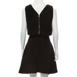 Maje Rituel Mini Mesh-Paneled Dress in Black Size 2 Photo 2