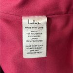 Lulus  Happy Hour Chic Magenta Satin Ruched One-Shoulder Mini Dress size small Photo 9