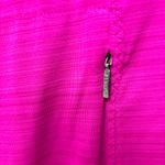 Athleta Magenta Pacifica 2.0 Half Zip Pocket Ruched Short Sleeve Tank Size L Photo 4