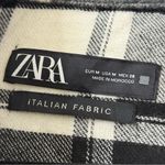 ZARA {M} Black and White Plaid Jacket Shacket Photo 2