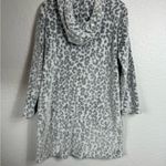 Wildfox Ultra Plush Hooded Lounger Soft Snow Leopard Size S/M Photo 6