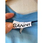 Ganni  Blue Logo T-shirt Size  XXS Photo 2