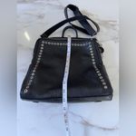 JOSEKO Black Leather Stud Rivet Crossbody Purse Shoulder Bag Vintage Multi Wear Photo 8