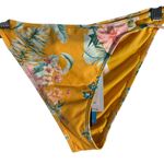 O’Neill Tulum Tropical Yellow Floral Print Cardiff Bikini Swimsuit Bottoms XL Photo 3