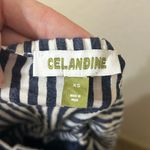 Anthropologie Celandine Hibiscus Cutwork Cotton Midi Dress Blue & White Size XS Photo 6