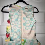 angelique Tropical Floral Mix Print Sleeveless Wrap Skort Romper Size S Photo 7