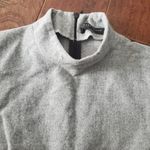 ZARA  Wool Blend Elegant Gray Women's Dress With Long Sleeve Size Small Midi Leng Photo 2