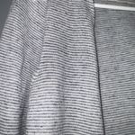 Lou & grey LOFT Gray & White Striped SemiSheer Lightweight Short Cardigan XS Photo 3