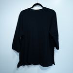 Quacker Factory Vintage The Black Square Sequin Cotton T-Shirt Size Large Photo 5