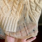 ZARA  Cream Beaded Cable Knit Sweater Vest Photo 7