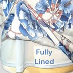 14th & Union 14 th & Union fully lined pale gray floral top. Nwot Photo 6