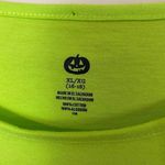 Halloween " You Can't Scare Me" Grandma Glitter Cotton Top Size XL Green Photo 3