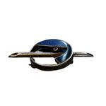 Vintage Abstract Geometric Ruby Blue Lapis Onyx Sterling Silver Brooch Photo 3