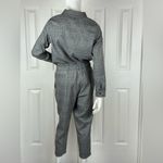 Lucca Couture LUCCA Gray Plaid Women's Jumpsuit Long Sleeve Size Medium. D26 Photo 13