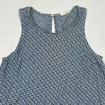 Gap Lyocell A-Line Summer Dress Blue & White Casual Swing Midi Dress Photo 2