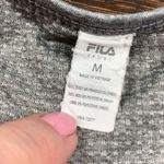 FILA  Women's Solid Pullover Lined Racerback Sports Bra Gray Size Medium Photo 4