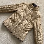 Anne Klein Sport Brown Reversible Down Waterfowl Feather Jacket Full Zip Medium Photo 8