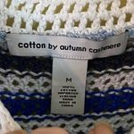 Cotton By Autumn Cashmere Crochet Tank Top Size Medium Blue Photo 2