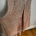 Sherri Hill  Sequined Strapless Rose‎ Gold Prom Dress Size 8 Photo 4