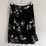 Y2K BLACK SHEER FLORAL‎ MIDI SKIRT Size M Photo 1