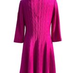Lila Rose Lela Rose Knit Fit and Flare Jacquard Knit Dress Hot Pink New NWT $1095 Photo 1