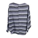 Entro  L blue striped boatneck dolman sleeve lightweight top sweater casual Photo 7