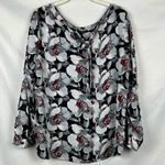 Loft Outlet Floral Petite Blouse LP Photo 2