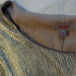 Silver Metallic Shimmering long sleeve dress Size 10 Photo 3