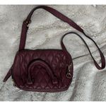 Vera Bradley Mini Marlo Quilted Leather Crossbody Handbag In Claret (wine) EUC Photo 1