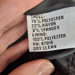 Sharagano  Suits Black with White Dots Double Breasted Blazer Size‎ 18W Photo 2