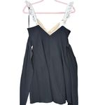 Saints + Secrets  LAKYN LACE BUST TIED BACK MINI DRESS BLACK Size Small Photo 4