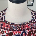 Vintage 70s Goldworm Italy Short Sleeve Mod Boho Print Dress M Brown Size M Photo 5