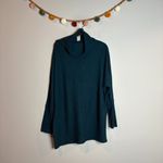 Free People  We The Free Kitty Thermal Mock Cowl Neck Ocean Blue Teal Photo 1