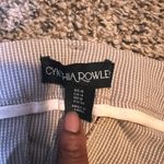 Cynthia Rowley ‎ Striped Career Pants with Ankle Slits Size 4 Photo 1