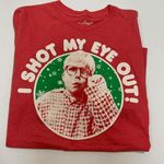 A Christmas Story "I shot my eye out!" T Shirt Red Size L Photo 1